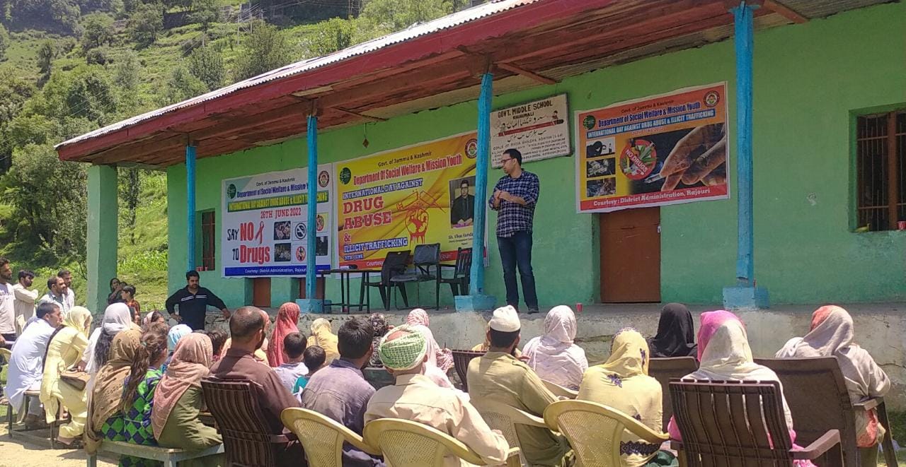 'On the occasion of international day against drug abuse and illicit trafficking a series of events were organised by social welfare '